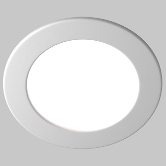 Встраиваемый светильник 22*3,2 см, LED*18W Stockton DL017-6-L18W3-4-6K Maytoni Downlight, Белый, вр 20,5 см