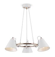 Подвесной светильник *58*19,5-60 см, 3*E14*40W, Freya Falke Market FR8001PL-03WG, Белый с Золотом