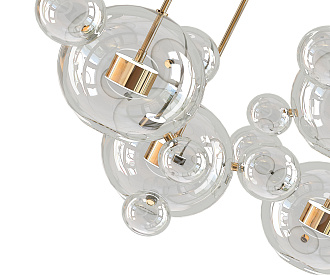 Подвесной светодиодный светильник Kink Light Галла 07545-4 (5AS),21, 70W LED, 3000K, белый-бронза