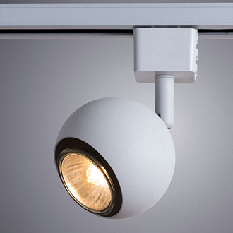 Трековый светильник Arte Lamp Brad A6253PL-1WH, белый, 13x8x8см, GU10, max 35Вт