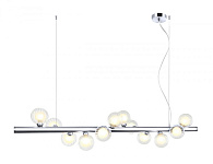 Люстра подвесная 127*28*32/150 см, 12*G9 LED  Хром Stilfort Shardin 2165/09/12P