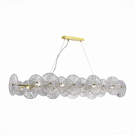 Люстра подвесная 126*35 см, 320W, ST LUCE FLERO SL1657.213.08 Золотистый