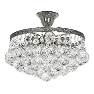 Люстра потолочная *30*32 см, 4*E27*60W, Arti Lampadari Castellana Nickel Castellana E 1.3.30.501 N, Матовый никель
