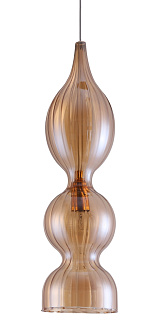 Светильник подвесной 13 см, Crystal Lux IRIS SP1 B AMBER Золотой