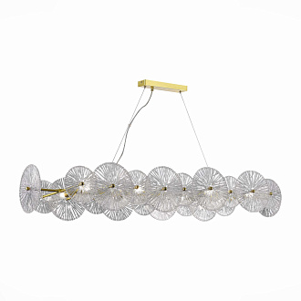 Люстра подвесная 126*35 см, 320W, ST LUCE FLERO SL1657.213.08 Золотистый