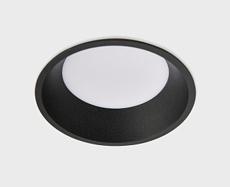 Встраиваемый светильник 12*6 см, ITALLINE IT06-6012 black 3000K, вр 11,2 см
