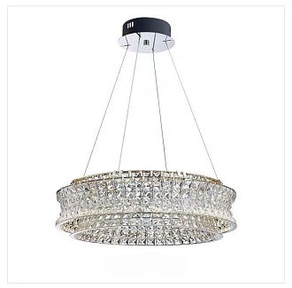 Люстры 8829-600, D600 / H160 LED, 100W, 3000/4000/6000K, Alva Donna, Хром