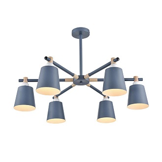 Люстра потолочная 80*51 см, 6*E27 Lumion ROSALINA 8098/6C синий