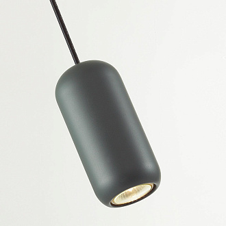 Подвес 7,6*7,6*120 см, 1 GU10*4W, Odeon Light Cocoon, черный 5060/1E