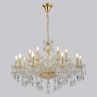 Светильник 85 см, Crystal Lux MONICA SP10+5 GOLD, золото