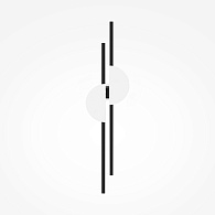 Бра 6*7 см, LED 2 23W, 4000К, Черный Maytoni Skyline MOD179WL-L22W4K1