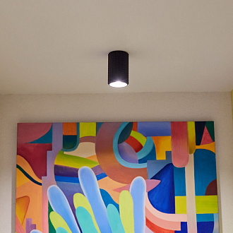 Светильник 7*7 см, GU10 40W, черный DLN112 GU10 Elektrostandard