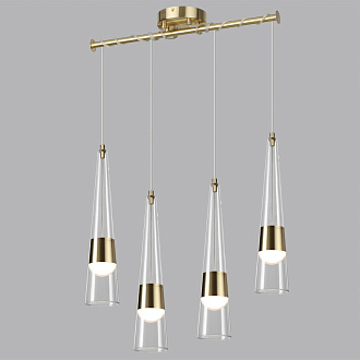 Люстра 67*15*150 см,  LED*W, 3000 К, Odeon Light Lump, золотой 5043/42L