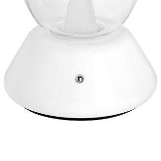 Настольная лампа диммируемая 10W 3000K прозрачный/белый Uovo III Lightstar 807906