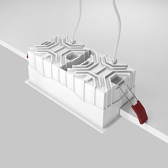 Светильник 17 см, 30W, 3000K, Technical DL043-02-15W3K-SQ-WB, белый-черный, вр 7,5*15,5 см