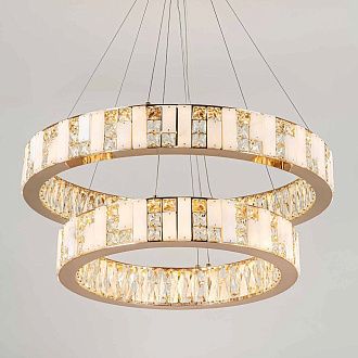 Подвесная люстра 80*80/120 см, LED 72W MODELUX premium ML.6985.800.600P GD золото