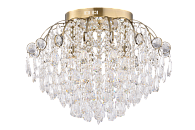 Люстра 640*480, 16*E27+LED, 60W Sfera Sveta Хрусталь (Эконом) 1524/8+8 AB, Бронза