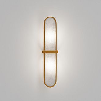 Бра 12,5*11,5*55 см, 2*E14, Maytoni MARMO MOD099WL-02G латунный