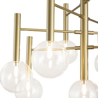 Подвесная люстра 65 см, Freya Luce FR5584CL-L45G, золото