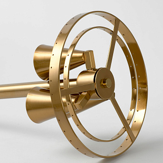 Торшер 28*150 см, 3*Gu10 матовое золото Lussole Floyd LSP-0649