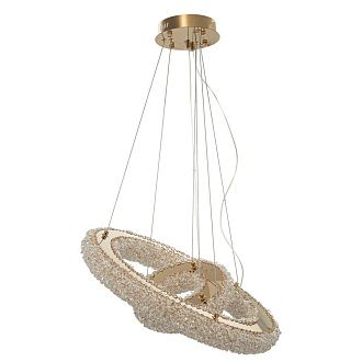 Подвесная люстра 58 см, 75W, 3500K, Citilux Cloudy CL323172, золото