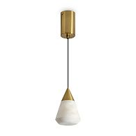 Светильник 9 см, 6W, 3000K, Freya Cave FR5631PL-L6BS1, латунь