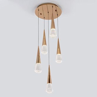 Подвесной светильник 30*30*97 см, LED 15W, 4000K, Золото MODELUX ML.3315.5