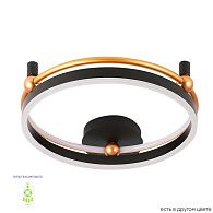 Светильник потолочный 47*10 см, LED*48W 3000-6300K Черный/Золото Crystal Lux FERNANDO PL48W LED BLACK/GOLD