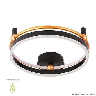 Светильник потолочный 47*10 см, LED*48W 3000-6300K Черный/Золото Crystal Lux FERNANDO PL48W LED BLACK/GOLD