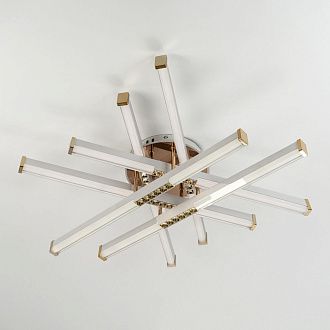 Светильник 70*70*15 см, LED*80W, 3000-6000K, Modelux  MDL.9374.600CL WH, Белый, Золото