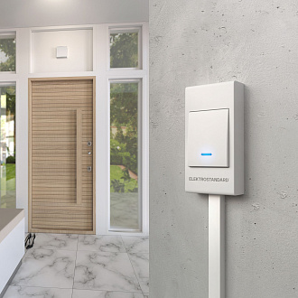 Звонок электромеханический 1M IP44 DBQ26M WM белый Elektrostandard