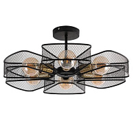 Люстра 56*23 см, 6 E27*60W,  К, Arte Lamp Maasym A7044PL-6BK, Черный