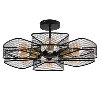Люстра 56*23 см, 6 E27*60W,  К, Arte Lamp Maasym A7044PL-6BK, Черный