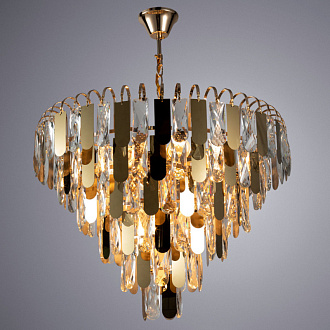 Подвесная люстра Arte Lamp Vivien A2719SP-8GO, диаметр 54 см, золото