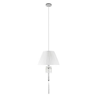 Подвесной светильник 40 см, Loft IT Zenith 10210P/B White, хром
