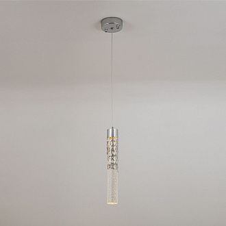 Подвесной светильник 10*10*112 см, LED 5W, 4000K, Хром MODELUX ML.88965.1 CH