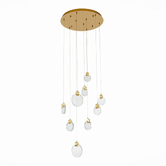 Светильник подвесной 50 см, 27W 3000K ST LUCE Montecelio SL6104.203.09 Золотистый