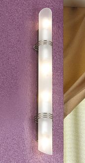 Бра Lussole Selvino LSA-7711-04, 6*75 см, матовый никель