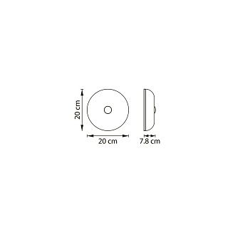 Светильник настенно-потолочный (Бра) 10W 3000K черный перламутр Catania Lightstar 689618