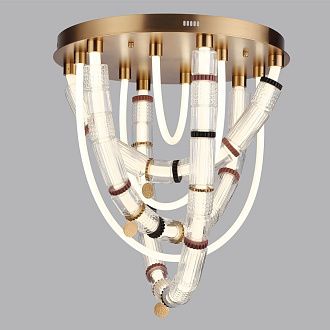 Светильник 60 см, 80W, 4000K, Odeon Light 5455/80CL, латунь