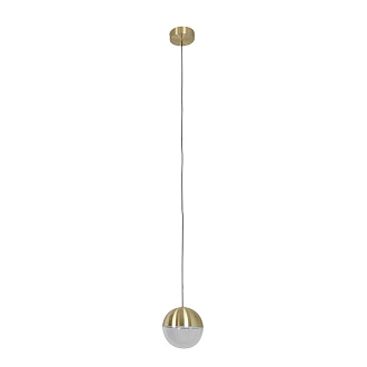 Подвесной светильник 12*180 см, 5W, Favourite luna 4370-1P золото, прозрачный и белый акрил