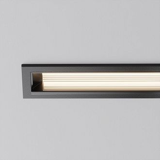 Встраиваемый светильник DL100-6W2.7-3-4K-B 11,8*2,9*-3,5 см, *LED*6W, 4000K, Maytoni technical Parete DL100-6W2.7-3-4K-B, Черный, вр 2,6*11,3 см