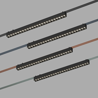 Светильник на шине 64,2*4*4,5 см, LED * 24W, 4000K, Denkirs Belty Grill DK5572-BK, черный