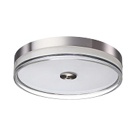 Настенно-потолочный светильник 40*8,2 см, LED 76W 4000K Sonex Eterna 7727/76L никель/прозрачный