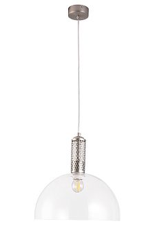 Светильник подвесной 30 см, 1*E27*40W,  Crystal Lux ANGELINA SP1 NICKEL, Никель