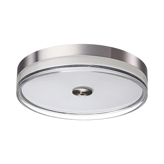 Настенно-потолочный светильник 40*8,2 см, LED 76W 4000K Sonex Eterna 7727/76L никель/прозрачный