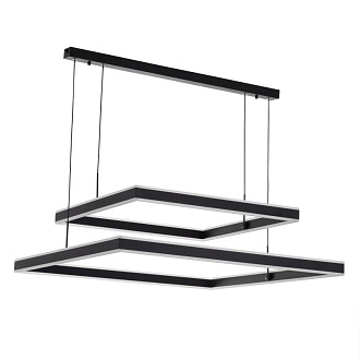 Люстра 80*30-120 см, 150W, 3000-5500К CL719K211 Дуэт Черный