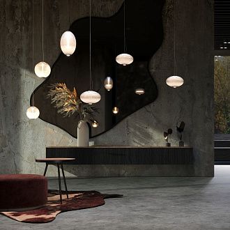 Подвесной светильник 25*25*345 см, LED*19W, 3000K, Maytoni Bruma MOD397PL-L19CH3K, хром