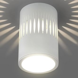 Светильник 7*7 см, LED 7W, 4200K с подсветкой белый DLS026 Elektrostandard