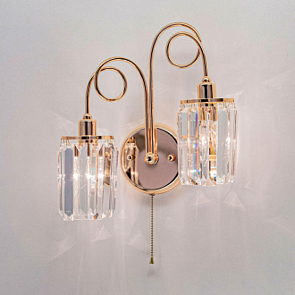 Бра Citilux Синди CL330322, золото, прозрачный